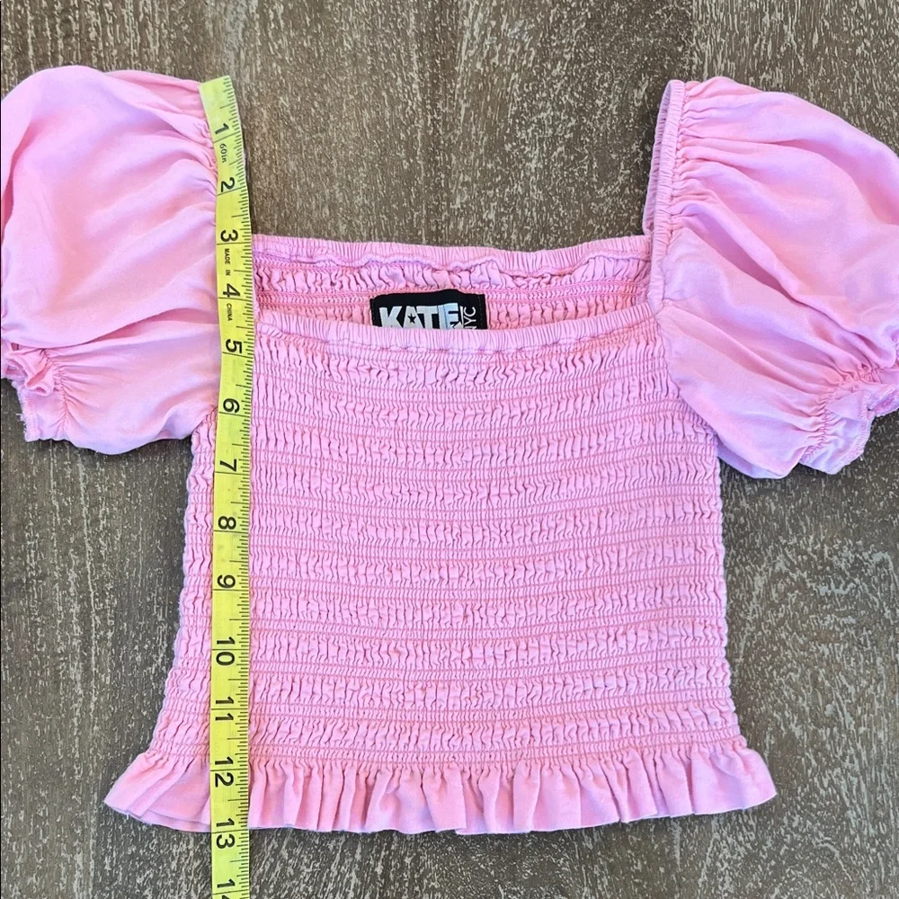 Katie J NYC Marlee smock & puff sleeve Blouse - Picture 9 of 9